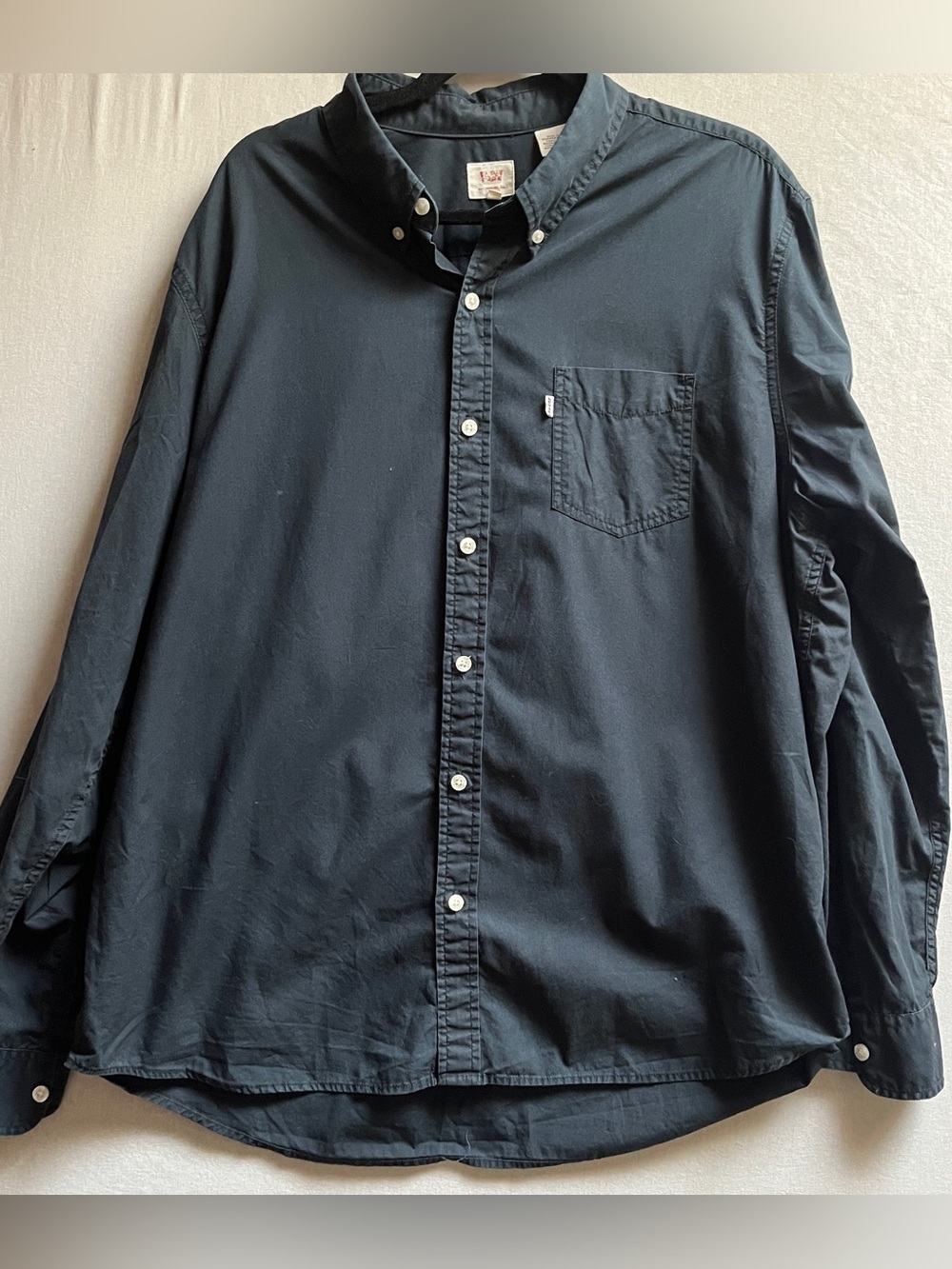 Levi's Black Long Sleeve Button Down Shirt Mens Size XXL